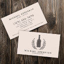 Search for wine bartender business cards Bartending