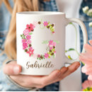 Search for monogram letter g mugs Botanical