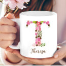 Search for letter t monogram mugs Greenery