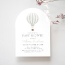 Search for green hot air balloon invitations Watercolor