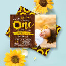 Search for sunflower photo birthday invitations Summer