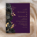 Search for black gold purple invitations Roses