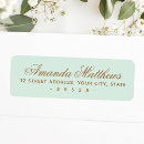 Search for mint green wedding return address labels Contemporary
