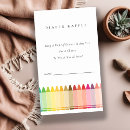 Search for rainbow art party invitations Crayons