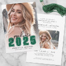 Search for green and black graduation invitations Class of 2025