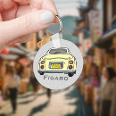 Search for yellow car key rings Retro