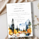 Search for snow fall invitations Watercolor