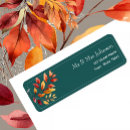 Search for teal heart return address labels Rustic