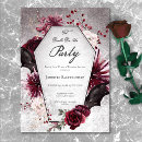 Search for gothic bridal shower invitations Dark