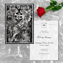 Search for goth bridal shower invitations Black and white