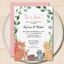 Search for raccoon baby shower invitations Forest friends