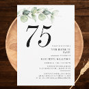 Search for 75 year old birthday invitations Seventy fifth birthday