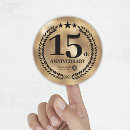 Search for 15th anniversary stickers Gold