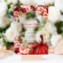 Search for acrylic quinceanera invitations Red