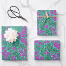 Search for purple and teal wrapping paper Flowers