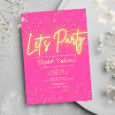 Search for confetti bridal shower invitations Hot pink