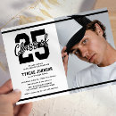 Search for whiting graduation invitations Black and white