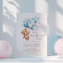 Search for bearly wait gender reveal invitations Blue or pink