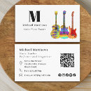 Search for music teacher business cards Minimalist