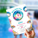 Search for dive into five birthday invitations Pool party