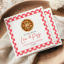 Search for love pizza napkins Bridal shower