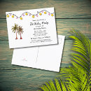Search for beach string lights invitations Palm trees