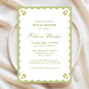 Search for green daisy invitations Simple