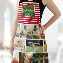 Search for red and green aprons Rustic