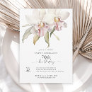 Search for orchids birthday invitations Elegant
