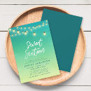 Search for ocean sweet 16 invitations Teal