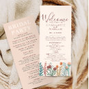 Search for boho wedding programs Elegant botanical