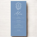 Search for blue wedding menus Typography