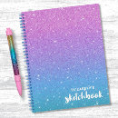 Search for purple glitter school notebooks Elegant