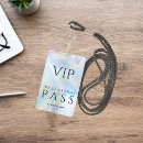 Search for backstage pass id badges Vip party