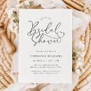 Search for heart bridal shower invitations Black and white