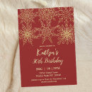Search for red 30th birthday invitations Modern