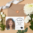 Search for graduation party save the dates Black and white