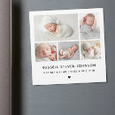 Search for magnet birth announcement cards Photo collage