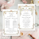 Search for wildflower wedding programs Bohemian