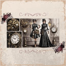 Search for steampunk fashion postcards Vintage