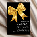 Search for black gold quinceanera invitations Modern