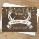 Search for hunting wedding rsvp cards Response