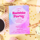 Search for purple bubble invitations For kids