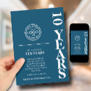 Search for elegant business invitations Corporate anniversary