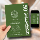 Search for business cocktail party invitations Green and white