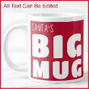 Search for big red mugs Santa