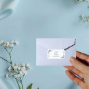 Search for black and blue return address labels Typography