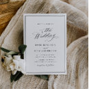 Search for simple elegant typography wedding invitations Classic