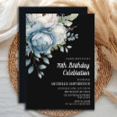 Search for black and white 70th birthday invitations 70 years old