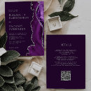 Search for plum and silver wedding invitations Modern